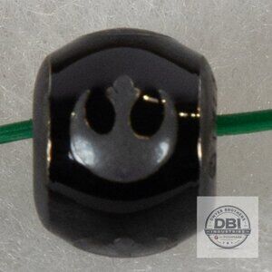 Pandora Star Wars Rebel Alliance Charm Black Enamel 925 ALE Silver